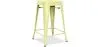 Barkruk industrieel ontwerp - mat staal - 60cm - Stylix image 9