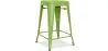 Barkruk industrieel ontwerp - mat staal - 60cm - Stylix image 9