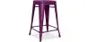 Barkruk industrieel ontwerp - mat staal - 60cm - Stylix image 9