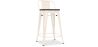 Barkruk met rugleuning - Hout & Staal - 60 cm - Stylix image 9
