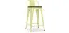 Barkruk met rugleuning - Hout & Staal - 60 cm - Stylix image 9