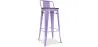 Industriële Design Barkruk met Rugleuning - Hout & Staal - 76cm - Stylix image 9