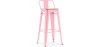 Barkruk met rugleuning - Industrieel ontwerp - 76 cm - Stylix image 9