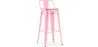 Barkruk met rugleuning - Industrieel ontwerp - 76 cm - Stylix image 9