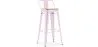 Barkruk met rugleuning - Industrieel ontwerp - 76 cm - Stylix image 9