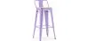 Barkruk met rugleuning - Industrieel ontwerp - 76 cm - Stylix image 9