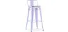 Barkruk met rugleuning - Industrieel ontwerp - 76 cm - Stylix image 9