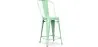 Barkruk met rugleuning - Industrieel ontwerp - 60cm - Stylix image 9