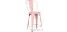 Barkruk met rugleuning - Industrieel ontwerp - 60cm - Stylix image 9