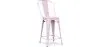 Barkruk met rugleuning - Industrieel ontwerp - 60cm - Stylix image 9