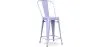 Barkruk met rugleuning - Industrieel ontwerp - 60cm - Stylix image 9