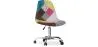 Bureaustoel met wieltjes - Bureaustoel - Gestoffeerd in patchwork - Simona image 9