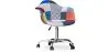 Bureaustoel met armleuningen - Bureaustoel met wielen - Gestoffeerd in patchwork - Pixi image 9