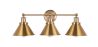 Gouden wandlamp - Vintage design - 3 bollen - Remir image 9