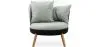 Ronde fauteuil - Linnen bekleding - Scandinavisch design - Bella image 9