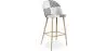 Patchwork beklede kruk - Scandinavische stijl - Zwart en Wit - Evelyne image 9