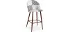 Patchwork beklede kruk - Scandinavische stijl - Zwart en Wit - Evelyne image 9