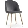 Eetkamerstoel - Fluweel bekleed - Scandinavische stijl - Evelyne image 9