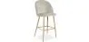 Met fluweel beklede kruk - Scandinavisch design - Evelyne image 9