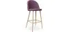 Met stof beklede kruk - Scandinavisch design - 76cm - Evelyne image 9