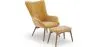 Fauteuil met Voetsteun - Bekleed in Fluweel - Scandinavische Stijl - Huda image 9
