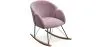 Schommelstoel met armleuningen - bekleed met fluweel - Freia image 9