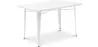 Rechthoekige eettafel - Industrieel ontwerp - Wit metaal - Ashi image 9