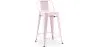 Barkruk met rugleuning - Industrieel ontwerp - 60cm - Nieuwe editie - Stylix image 9