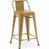 Barkruk met rugleuning - Industrieel ontwerp - 60cm - Nieuwe editie - Stylix image 9