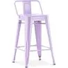 Barkruk met rugleuning - Industrieel ontwerp - 60cm - Nieuwe editie - Stylix image 9