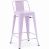 Barkruk met rugleuning - Industrieel ontwerp - 60cm - Nieuwe editie - Stylix image 9