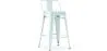 Barkruk met rugleuning - Industrieel ontwerp - 60cm - Nieuwe editie - Stylix image 9