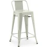 Barkruk met rugleuning - Industrieel ontwerp - 60cm - Nieuwe editie - Stylix image 9