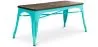 Industrieel Design Bank - Hout en Metaal - Stylix image 9