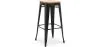 Barkruk - Industrieel Ontwerp - Hout & Staal - 76cm - Nieuwe Editie - Stylix image 9