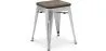 Barkruk industrieel ontwerp - hout & staal - 45 cm - Nieuwe editie - Stylix image 9