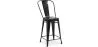 Barkruk met rugleuning - Industrieel ontwerp - 60cm - Nieuwe editie - Stylix image 9
