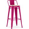 Barkruk met Rugleuning - Industrieel Ontwerp - Hout & Staal - 76cm - Nieuwe Editie - Stylix image 9