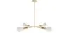 Gouden Plafondlamp - Design Hanglamp - 4 armen - Retan image 9