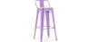 Barkruk met rugleuning - Industrieel ontwerp - 76 cm - Stylix image 9