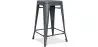 Barkruk - Industrieel Ontwerp - Mat Staal - 60cm - Nieuwe Editie - Stylix image 9