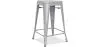 Barkruk - Industrieel Ontwerp - Mat Staal - 60cm - Nieuwe Editie - Stylix image 9