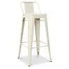 Barkruk met rugleuning - Industrieel ontwerp - 76cm - New Edition - Stylix image 9
