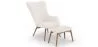 Fauteuil met voetensteun - Gestoffeerd in Bouclé stof - Huda image 9