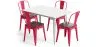 Pack Mesa de Comedor y 4 Sillas de Comedor Diseño Industrial - New Edition- Bistrot Stylix image 9