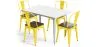 Pack Mesa de Comedor y 4 Sillas de Comedor Diseño Industrial - New Edition- Bistrot Stylix image 9