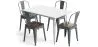 Pack Mesa de Comedor y 4 Sillas de Comedor Diseño Industrial - New Edition- Bistrot Stylix image 9
