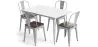 Pack Mesa de Comedor y 4 Sillas de Comedor Diseño Industrial - New Edition- Bistrot Stylix image 9