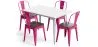 Pack Mesa de Comedor y 4 Sillas de Comedor Diseño Industrial - New Edition- Bistrot Stylix image 9