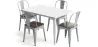 Pack Mesa de Comedor y 4 Sillas de Comedor Diseño Industrial - New Edition- Bistrot Stylix image 9